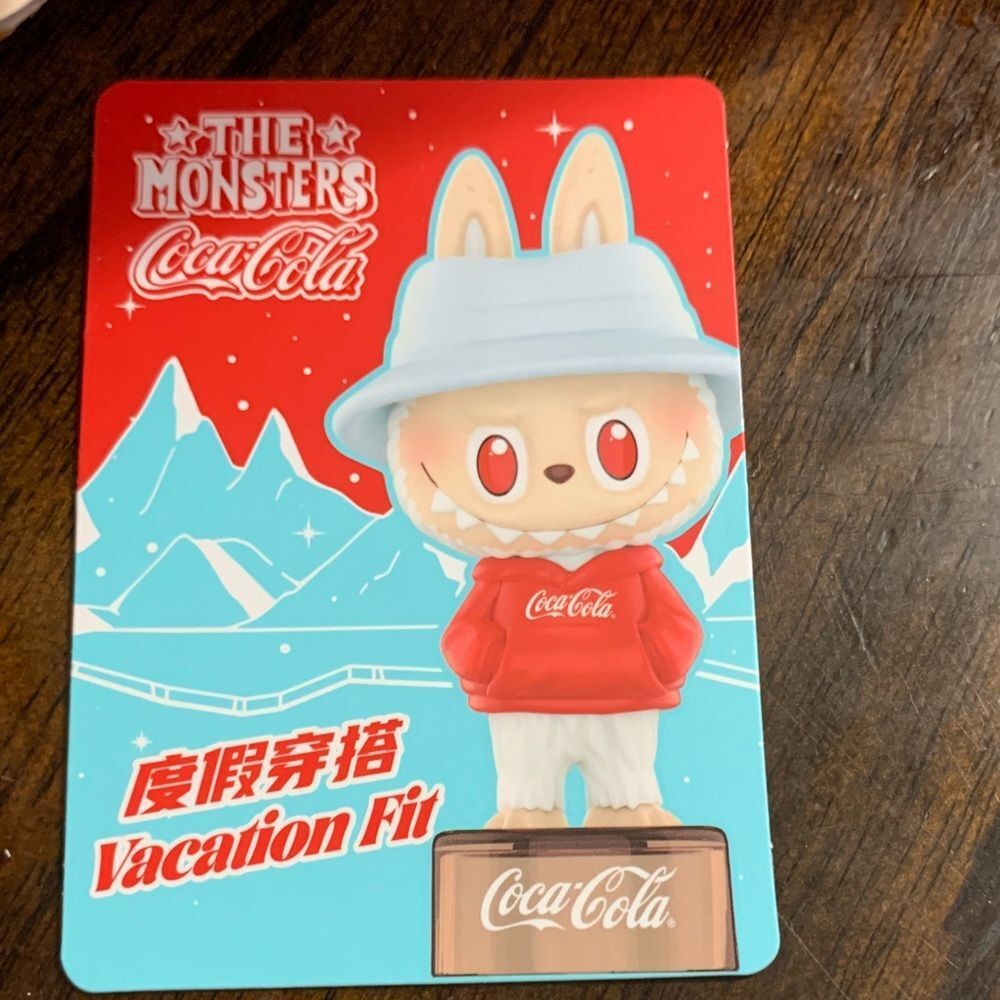 The Monsters x Coca-Cola Vacation Fit Blind Box Figure | Open Box, Foil Intact